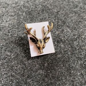 Vintage deer head pin